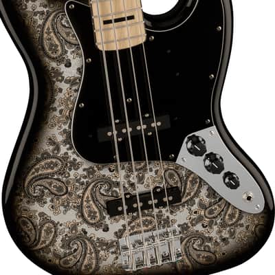 Fender Limited Edition Jazz Bass - Black Paisley image 3