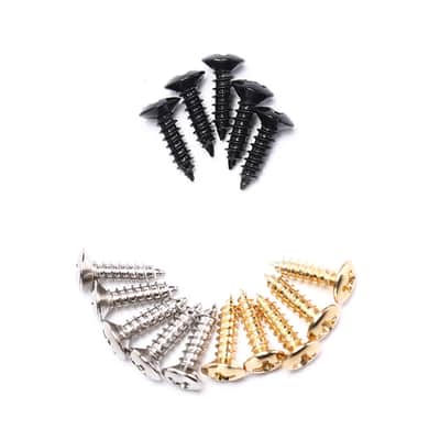 60 Pack Electric Guitar Pickguard Screws Bass Pick Guard Mounting Screw Hardware for Fender Strat ST Tele TL Stratocaster Gibson LP Les Paul SG PB Jazz J Bass Control Plate Precision P Bass image 4