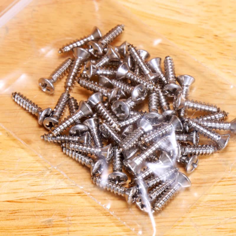 50 Stainless Steel Pickguard Screws - #4 x 1/2" Phillips Chrome Finish for Fender Guitars image 1