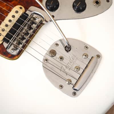 1963 Fender Jaguar Vintage Offset Electric Guitar Pre-CBS Olympic White w/hc image 9