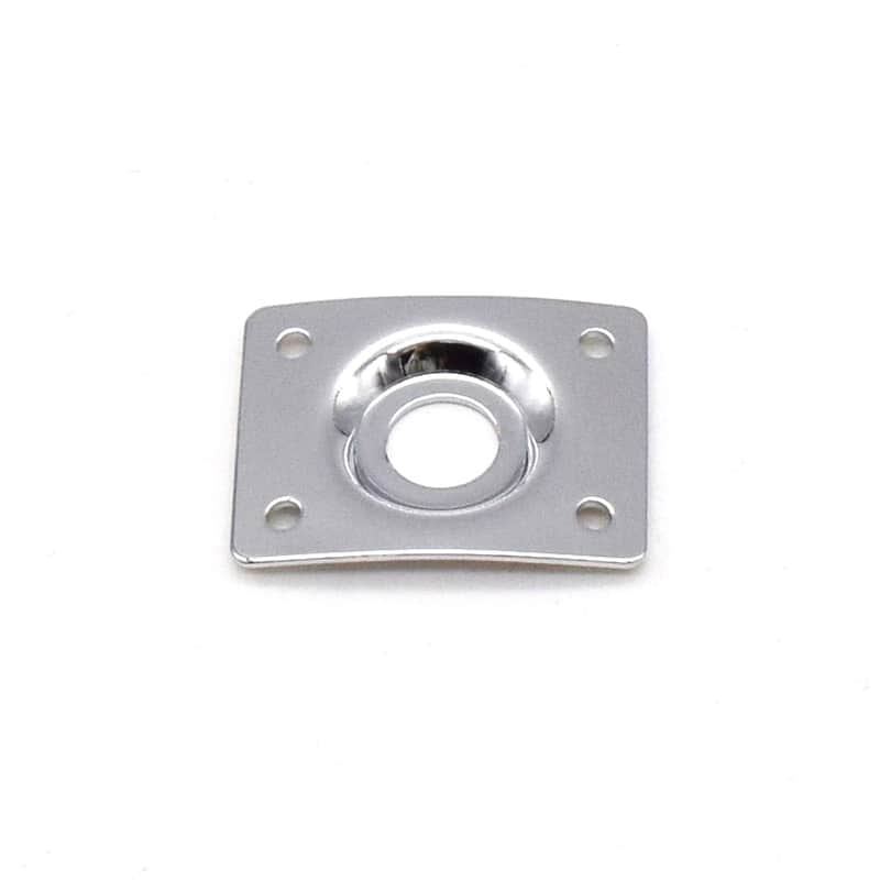 KD By AxLabs Steel Rectangular Jack Plate - Curved Plate, w/ Recessed Hole - Chrome image 1