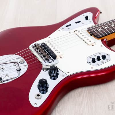 2000 Fender American Vintage '62 Jaguar Yamano, Candy Apple Red w/ Matching Headstock, Case & Tags image 6