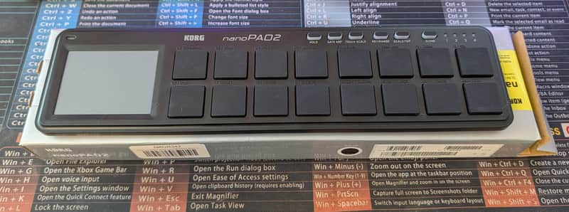Korg nanoPAD2 Slimline USB MIDI Drum Pad Controller image 1