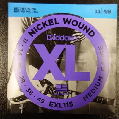 D'addario EXL-115 Medium Gauge 11-49 Nickel Wound image 1