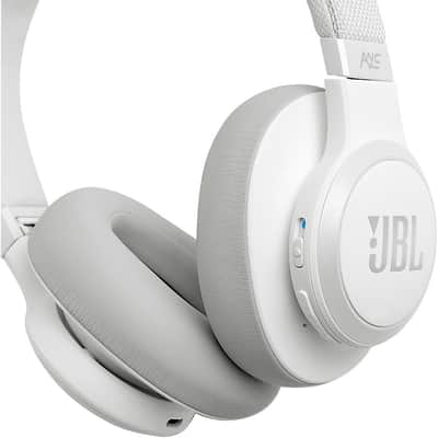JBL LIVE 650BTNC Wireless Over-Ear Noise-Cancelling Headphones Regular White image 7