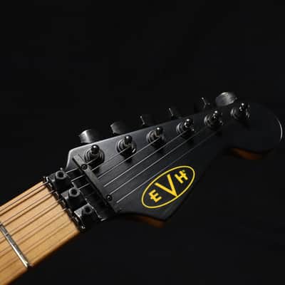 EVH Striped Series Frankenstein Frankie Electric Guitar - Black with Yellow Stripes, Relic 065 image 4