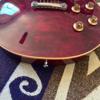 2012 Edwards by ESP E-LP-125SD/QM Les Paul - Black Cherry image 9