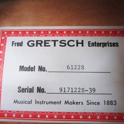 Gretsch Country Classic I Guitar, 1991, Japan, Model 6122S, Case image 4