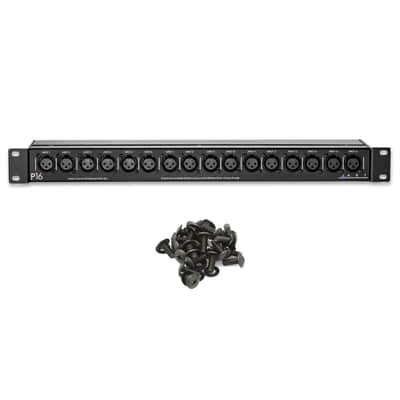 ART P16 16-Point XLR Balanced Patchbay bundle with Rack Screws image 1