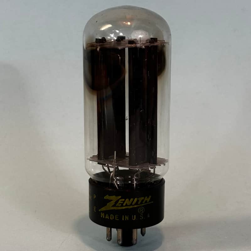 1959 Raytheon 5U4GB Vintage Black Plate 1950s Zenith Rectifier Tube! T522 image 1