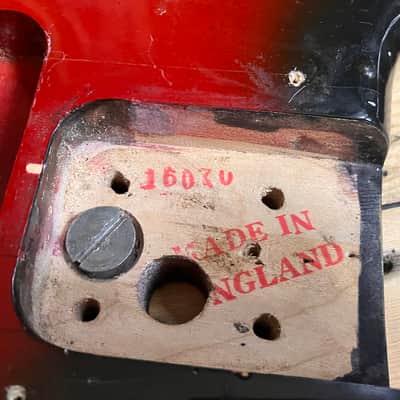 1960s Burns Baldwin Split Sound Jazz Guitar Body Made in England image 6