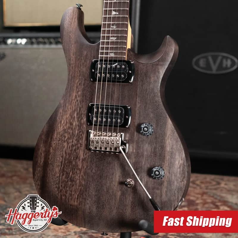 PRS SE CE 24 Satin Electric Guitar - Charcoal with Gig Bag image 1