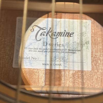 Takamine ED50 C D series 2000s - Clear image 5