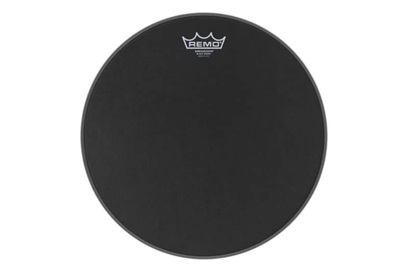 Remo Ambassador Black Suede 12'' image 1