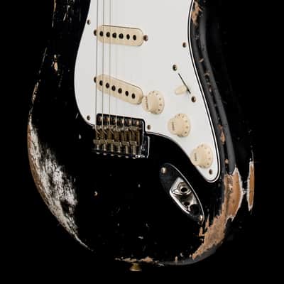 Fender Custom Shop Empire 59 Transition Stratocaster Heavy Relic - Faded Aged Black #19353 image 7