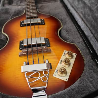 Epiphone Viola Bass with Epiphone Hard case - Vintage Sunburst image 3