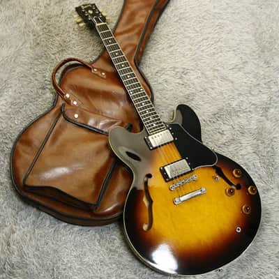 Rare Vintage 1980's Fernandes Burny RSA-100 Brown SB ES-335 type
