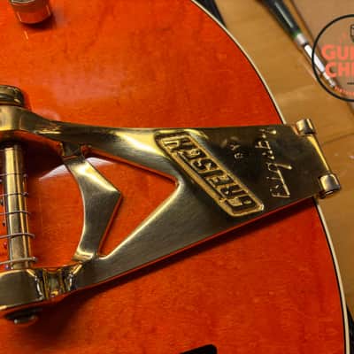 1990 Gretsch 6120W Nashville Western Orange MIJ Filter'Tron Bigsby OHSC image 17