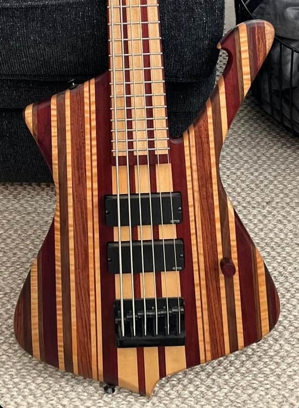 One-of-a-Kind Custom 6 String Iceman Bass by Renowned Luthier Ray Simonetti - New Case Included image 1
