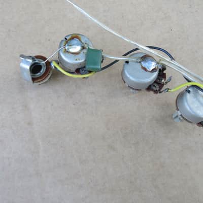 Vintage Teisco Pots Switch Input Jack Wiring Harness Fits National Univox Sakai Holiday Polaris Kay Kent image 5