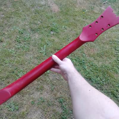 Mosrite Bluesbender Red Husk Body and Neck Vintage image 3