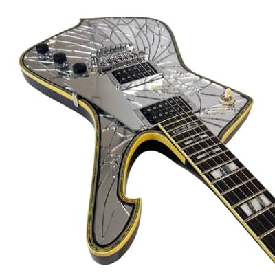 2017 Ibanez PS1CM Paul Stanley Signature Cracked Mirror Iceman image 4