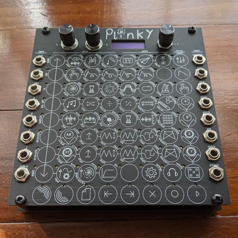 Plinky 8-voice Polyphonic Touch Synthesizer 2021 Black image 1