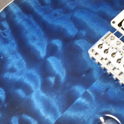 2003 PRS Custom 22 Single-Cut Electric Guitar Whale Blue Quilt 10 Top + Case image 6