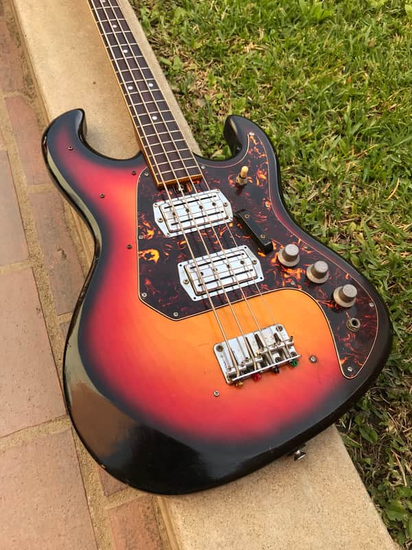 Teisco/Silvertone/Sakai "Tacoma" Electric Bass 57H01490L 1970-1971 Sunburst *FREE SHIPPING* image 1