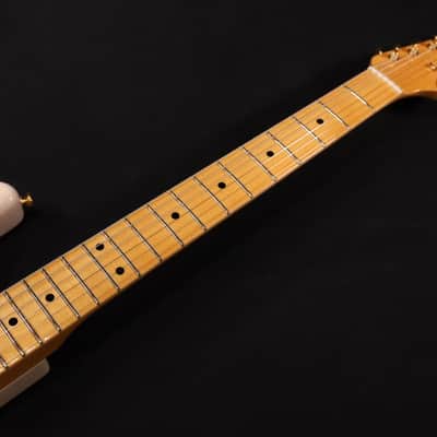 MINT Fender Custom Shop 2019 Vintage Custom 1957 Stratocaster NOS Maple Fingerboard Aged White Blonde 368 image 3