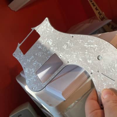 White Pearloid 4 Ply Alternate Knob Placement Pickguard for Paul Reed Smith PRS S2 Standard 22 image 13
