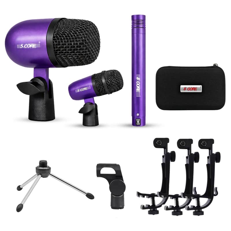 5Core Conga Mic Snare Tom Microphone Drum Kit Condenser XLR Instrument Mics image 1