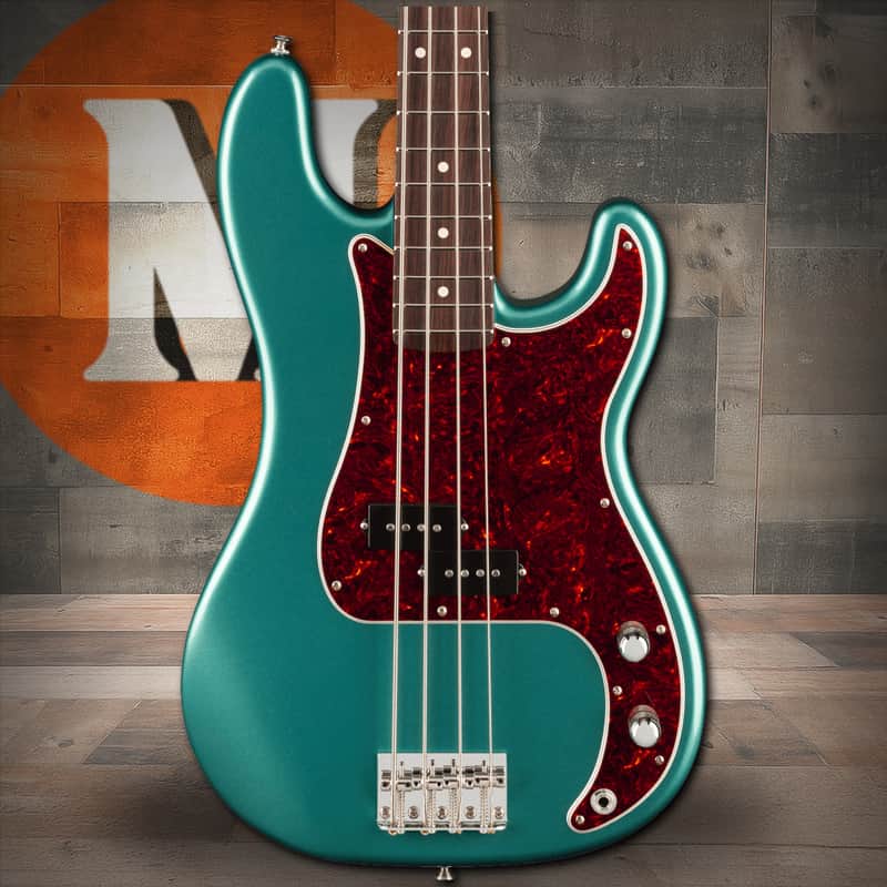Fender American Professional Classic Precision Bass Rosewood Fingerboard - Faded Sherwood Green Metallic image 1