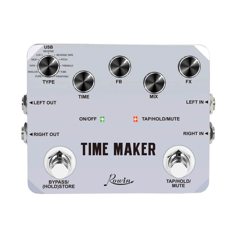 Rowin ltd-02 Guitar Time Maker Pedal Ultra Delay Effect Pedals 11 Types Delay True Bypass,price include the import duty for US buyer image 1
