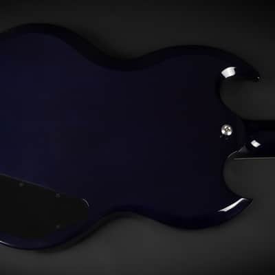 2021 Gibson SG Modern LH Left Handed - BBF Blueberry Fade | USA "AA" Flame Top Ebony Fretboard 24 Frets BurstBucker Pro Pickups Push Pull Coil Split 3.19kg | CoA OHSC image 10