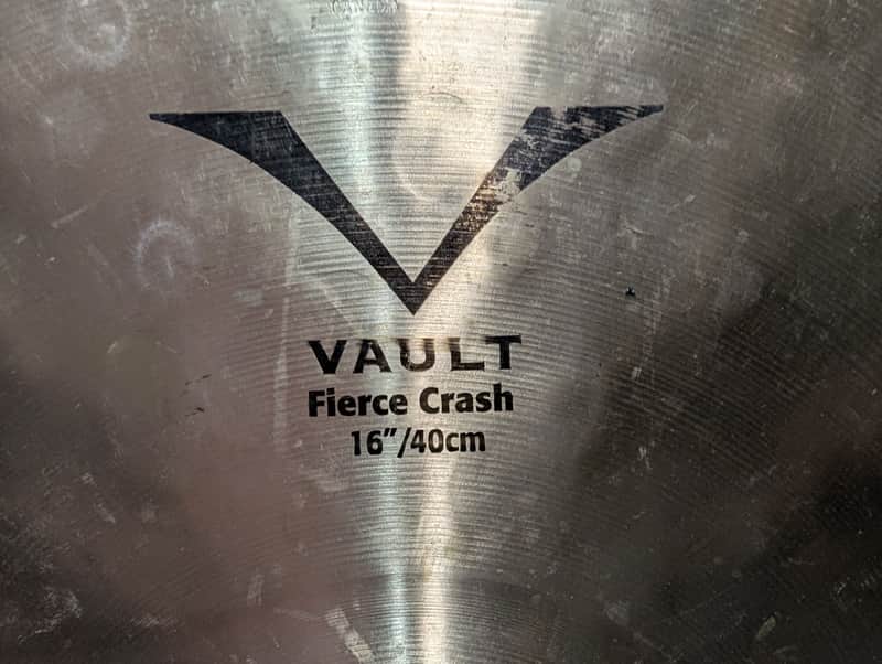 16" 964G Sabian Jojo Mayer Crash Cymbal Vault Fierce 2010s - Traditional Natural image 1