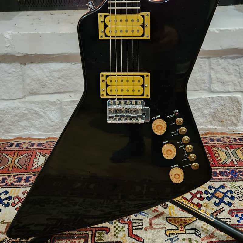 1980s Cort Effector Explorer Black