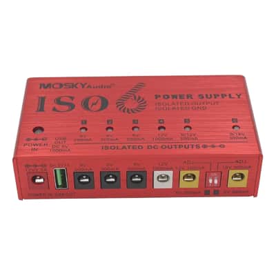 Mosky ISO-6 Guitar Effects Pedal Power Supply For 9V 12V 18V Isolated Outputs image 4