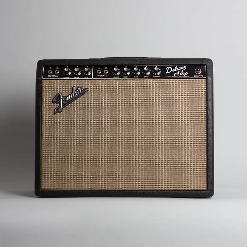 Fender Deluxe 2-Channel 20-Watt 1x12" Guitar Combo 1963 - 1966 - Black Panel - Excellent