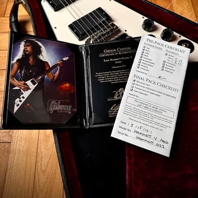 2012 Gibson Custom Shop Kirk Hammett Signature Flying V Aged image 18