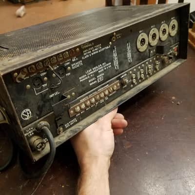 Bogen MX60A Mixer Amplifier 60 Watt Tube Amp Head 8417 1960 Black Steel image 6