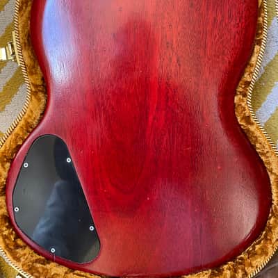 Vintage 1966 Gibson SG Melody Maker Cherry, T Top Neck + SD Pearly Gate Bridge Pickups & Tweed Case image 7
