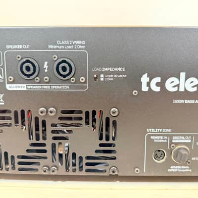 TC Electronic Blacksmith 1600-Watt Class-D Bass Amplifier Head Rackmount Bass Amp Made in Sweden 2010's image 10