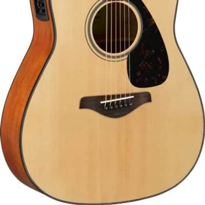 Yamaha FGX800C Dreadnought Natural Electro Acoustic Guitar image 1