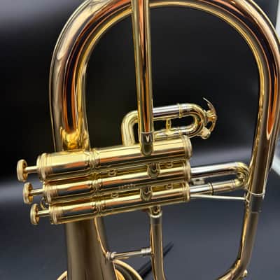 Conn Vintage One 1FG Flugelhorn – Gold Brass – Fred Powell Design – Eastlake Era – NAMM Demo image 4