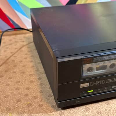 SANSUI D-W10 Twin Auto Reverse Cassette Deck Made in Japan Headphone Jack Black image 6