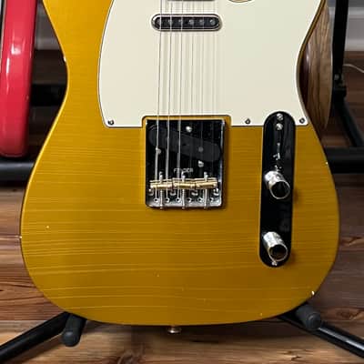 Bloomdoom Allparts Partscaster Telecaster - Firemist gold image 6
