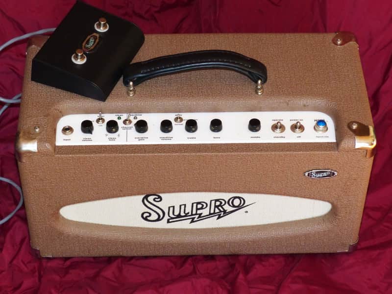 Supro MOFO Zinky 60-Watt 2-Channel Tube Head 2011 Tan guitar amp image 1
