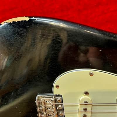 Fender Old & Real Stratocaster Pre-L Slab Board 1960 - Old Black Refinish image 12