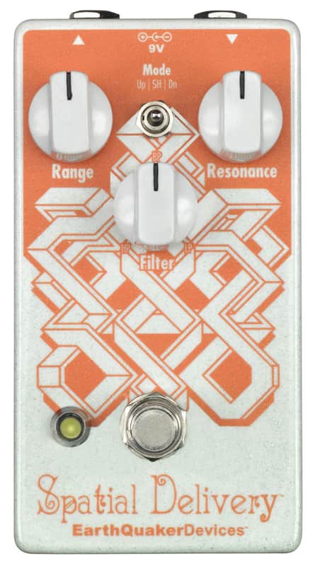 EarthQuaker Devices Spatial Delivery Sample & Hold Envelope Filter V2 2022 White Sparkle / Orange Pr